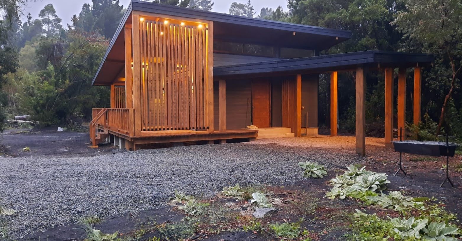 Casa con iluminación arquitectónica